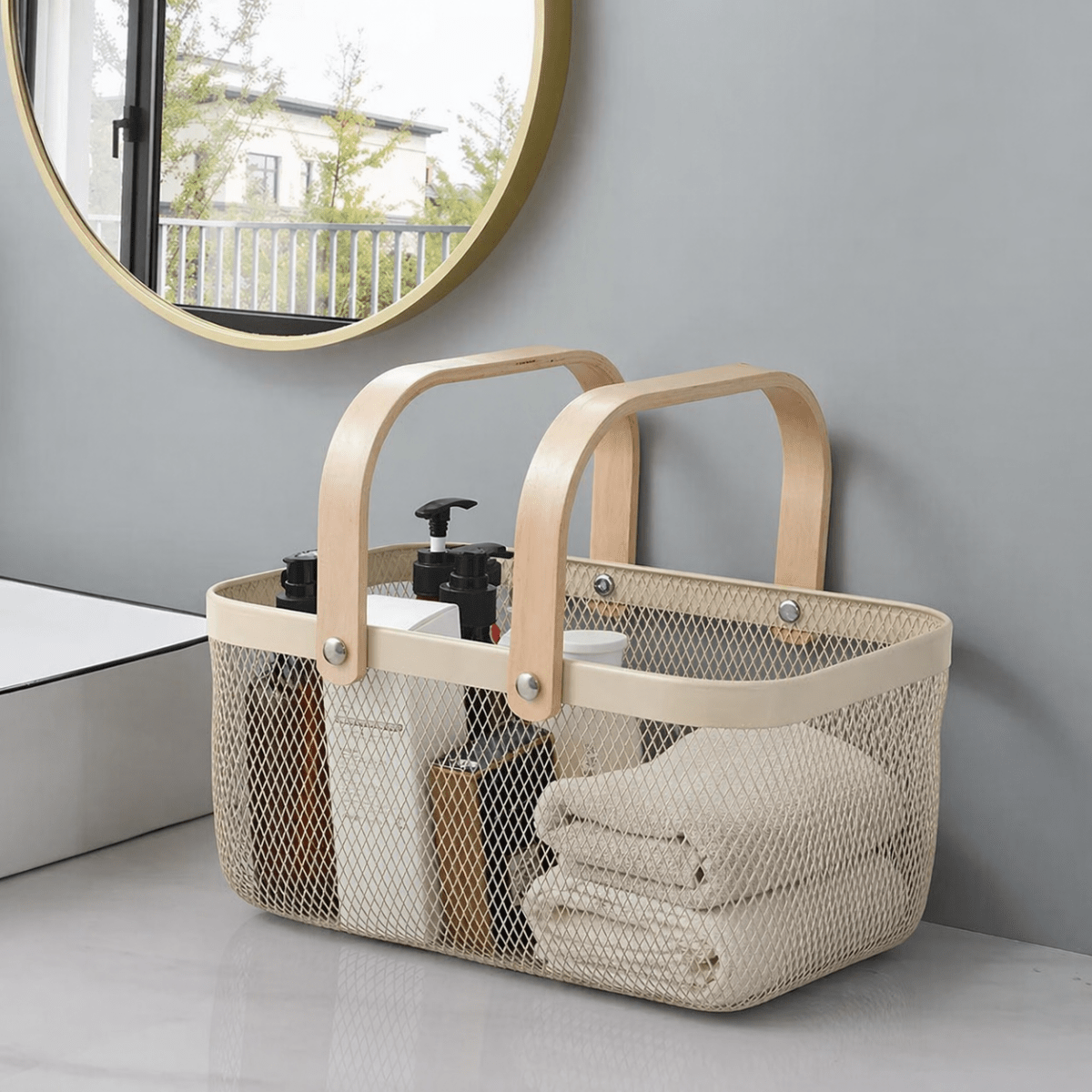 Nordic Mesh Storage Basket - Rectangle - Home Phase