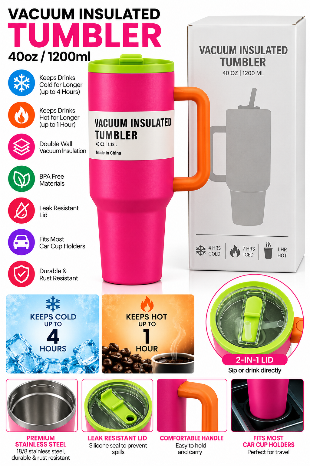 Tumbler product features and details