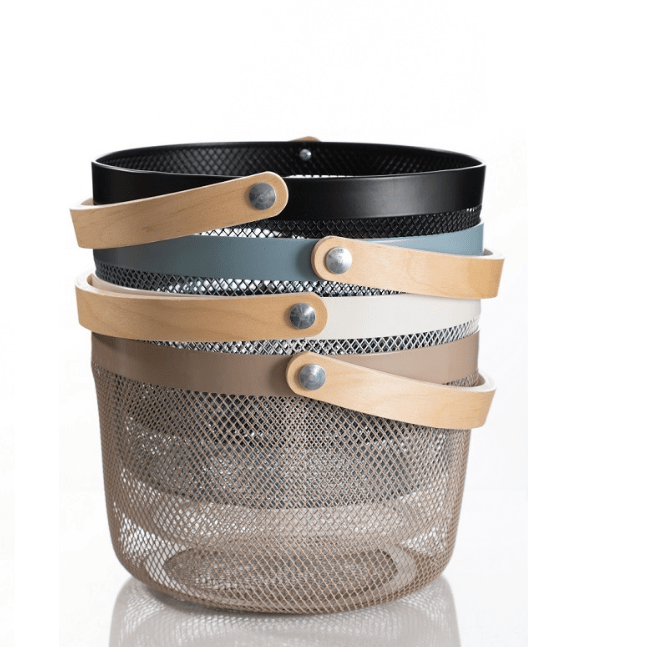 Round Nordic Mesh Storage Basket - 25 x 19 cm - Home Phase