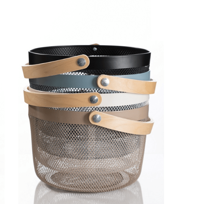 Round Nordic Mesh Storage Basket - 25 x 19 cm - Home Phase