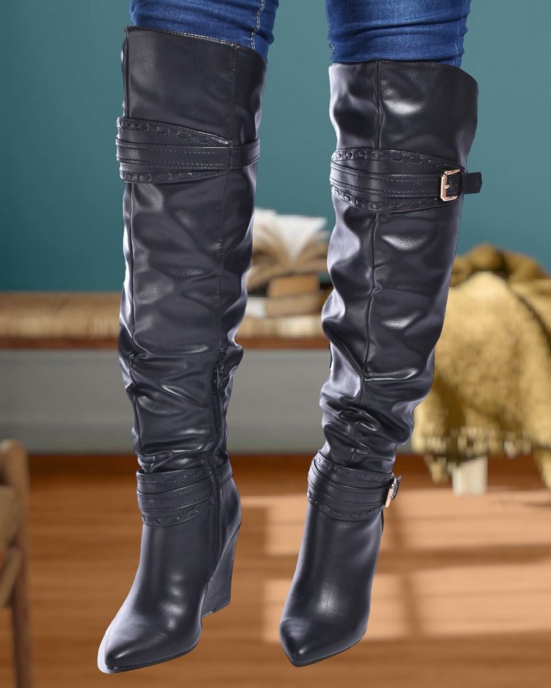 Natasha Black Boots - StylePhase SA