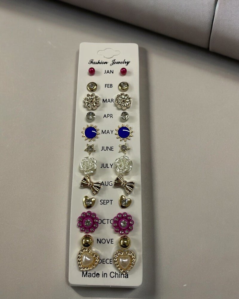 12 Set Earrings - StylePhase SA