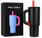 Black and red 1200ml tumbler with packaging