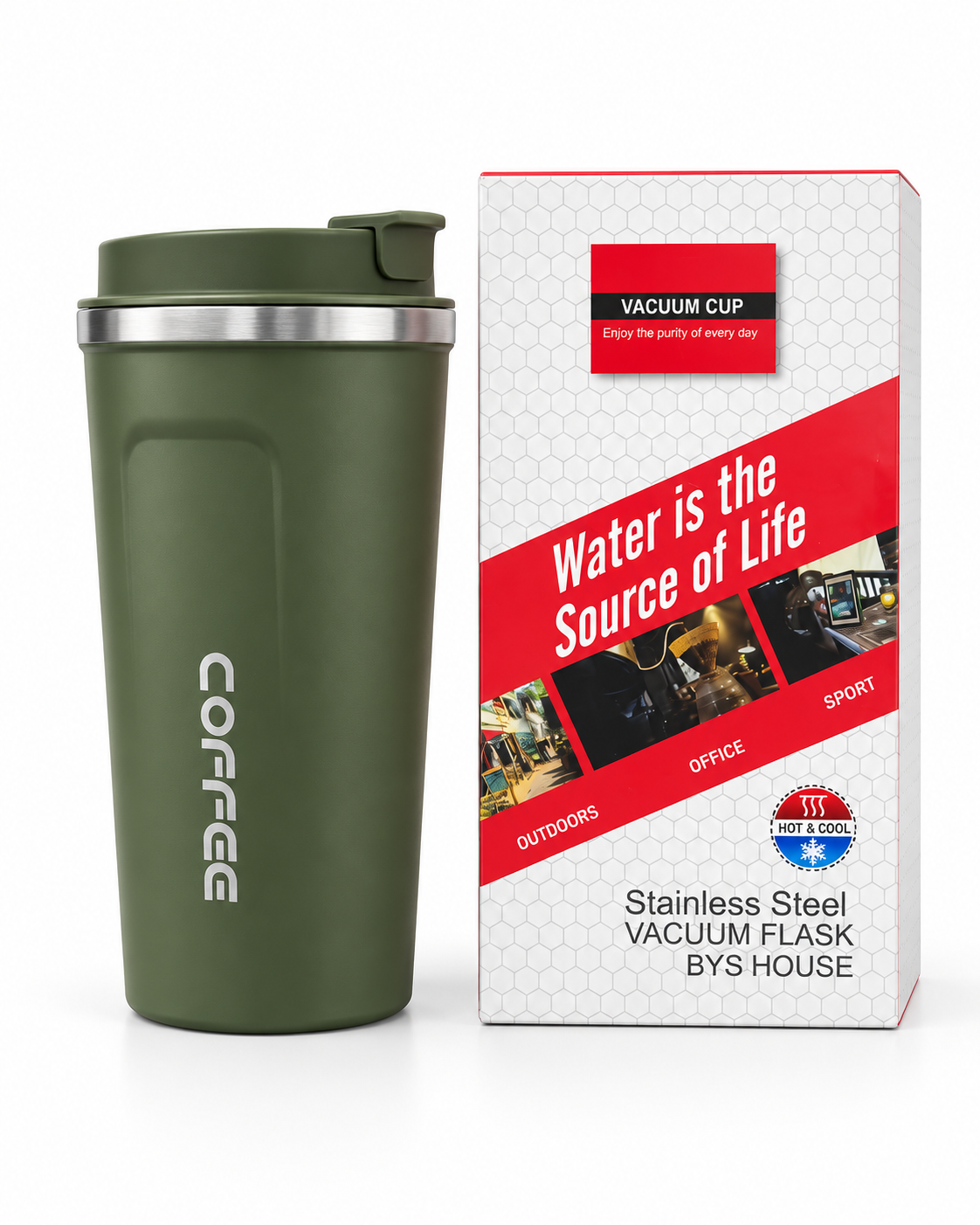 Olive green vacuum cup specifications and features