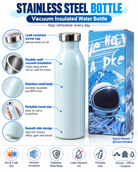 Light blue water bottle with Have A Dream astronaut gift box
