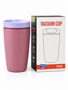Dusty pink and lavender vacuum cup with box