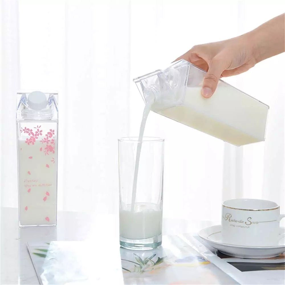 1L Acrylic Milk Carton Bottle - StylePhase SA