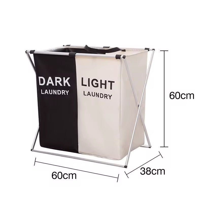 2 Compartment Dark & Light Laundry Basket - StylePhase SA