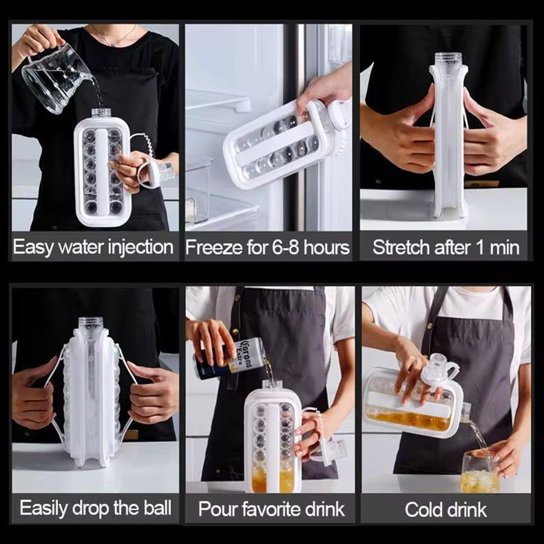 2 - in - 1 Ice Cube Making Bottle - Style Phase Home