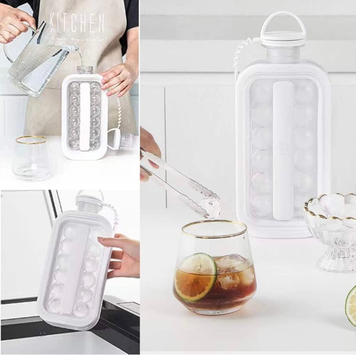 2 - in - 1 Ice Cube Making Bottle - Style Phase Home