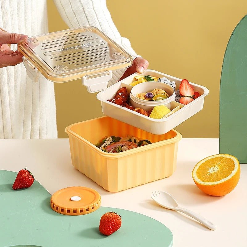 2 Layer Pastel Bento Lunchbox - 2.1 L - Style Phase Home