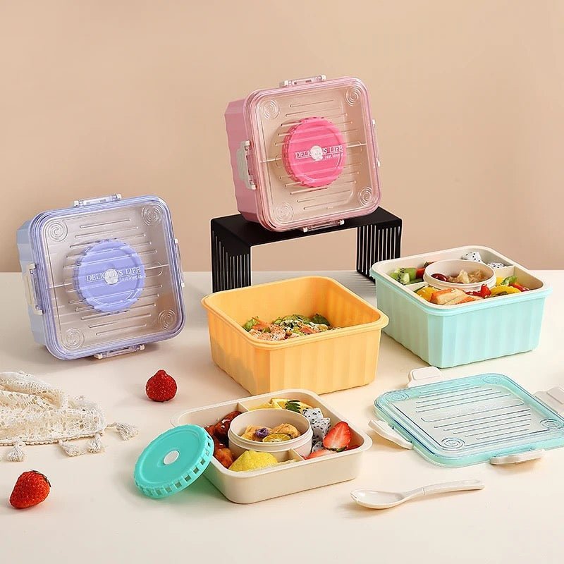 2 Layer Pastel Bento Lunchbox - 2.1 L - StylePhase SA