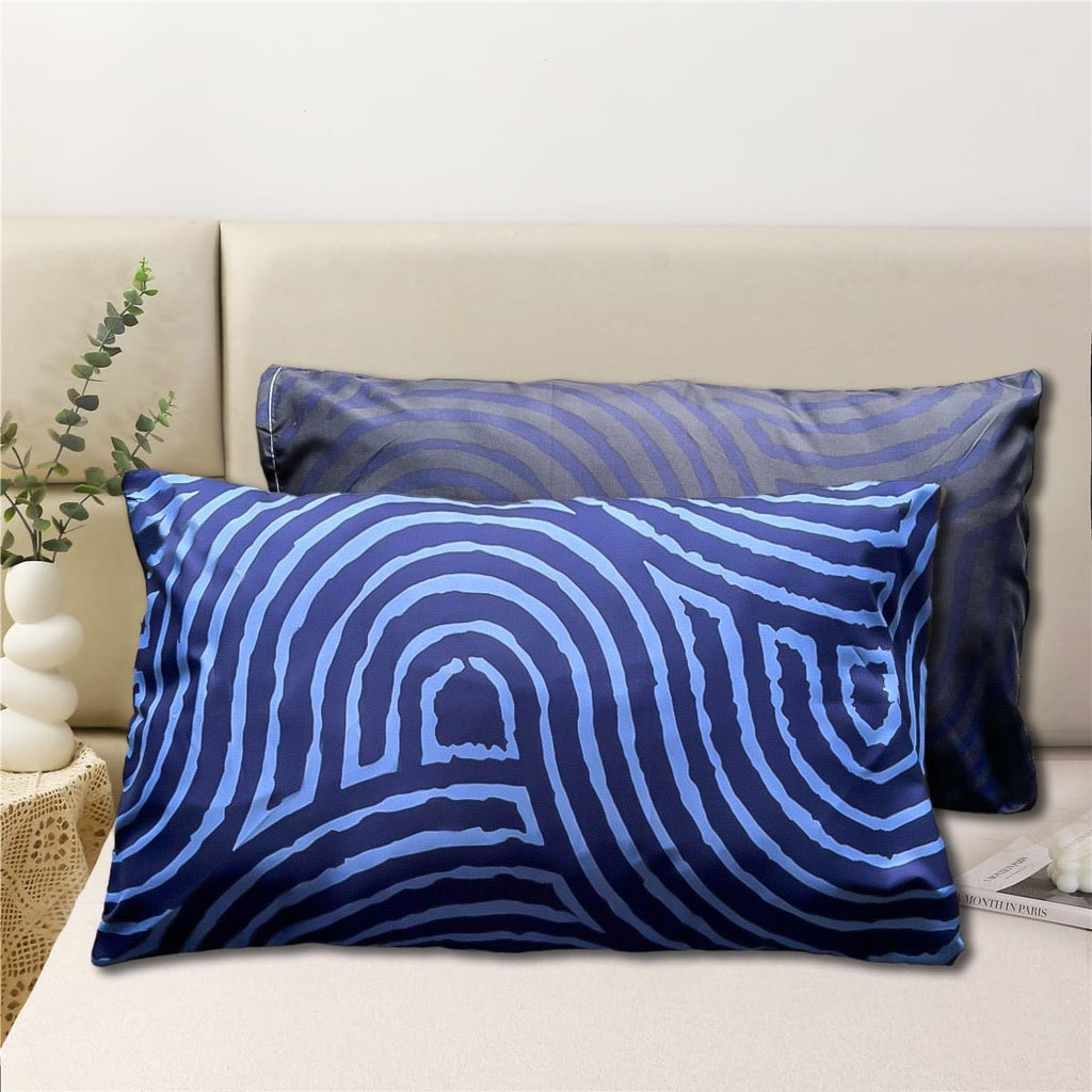 2 Pack Reversible Microfibre Printed Pillowcase - Style Phase Home