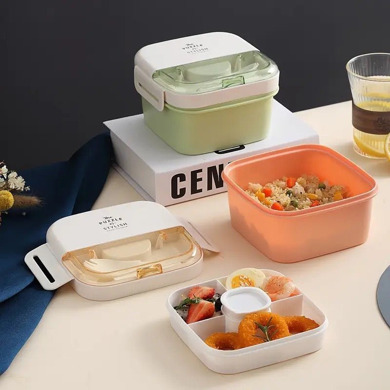 2 Tier Modern Bento Lunchbox - 1100ml - StylePhase SA