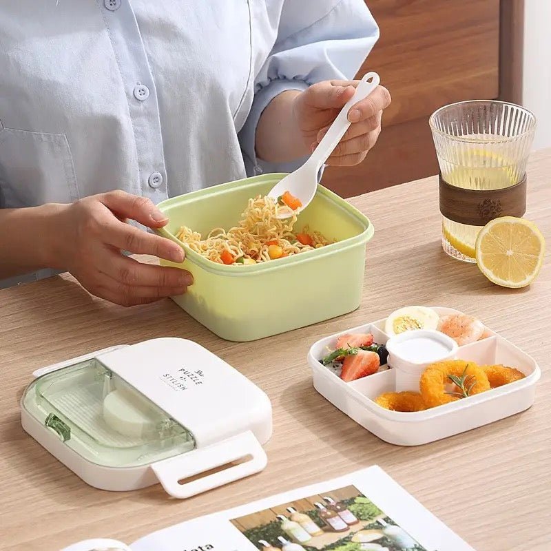 2 Tier Modern Bento Lunchbox - 1100ml - Style Phase Home