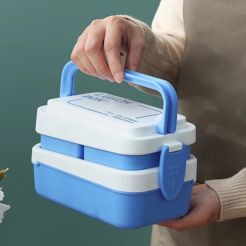2 Tier Multi - Compartment Bento Lunchbox - 1.5 L - Style Phase Home