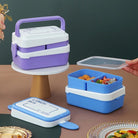 2 Tier Multi - Compartment Bento Lunchbox - 1.5 L - Style Phase Home