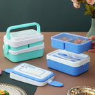 2 Tier Multi - Compartment Bento Lunchbox - 1.5 L - Style Phase Home