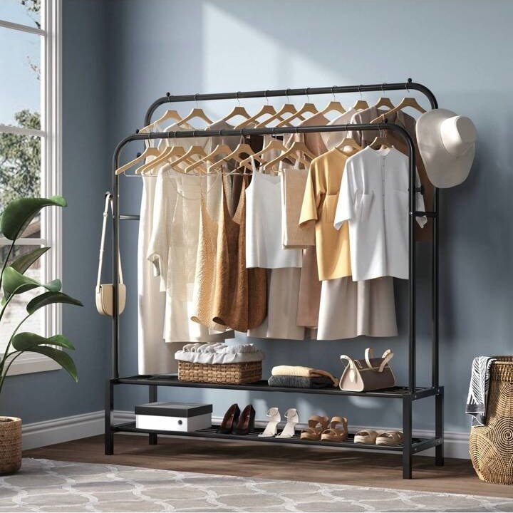2 Tier Multifunctional Clothes Storage Rack - StylePhase SA