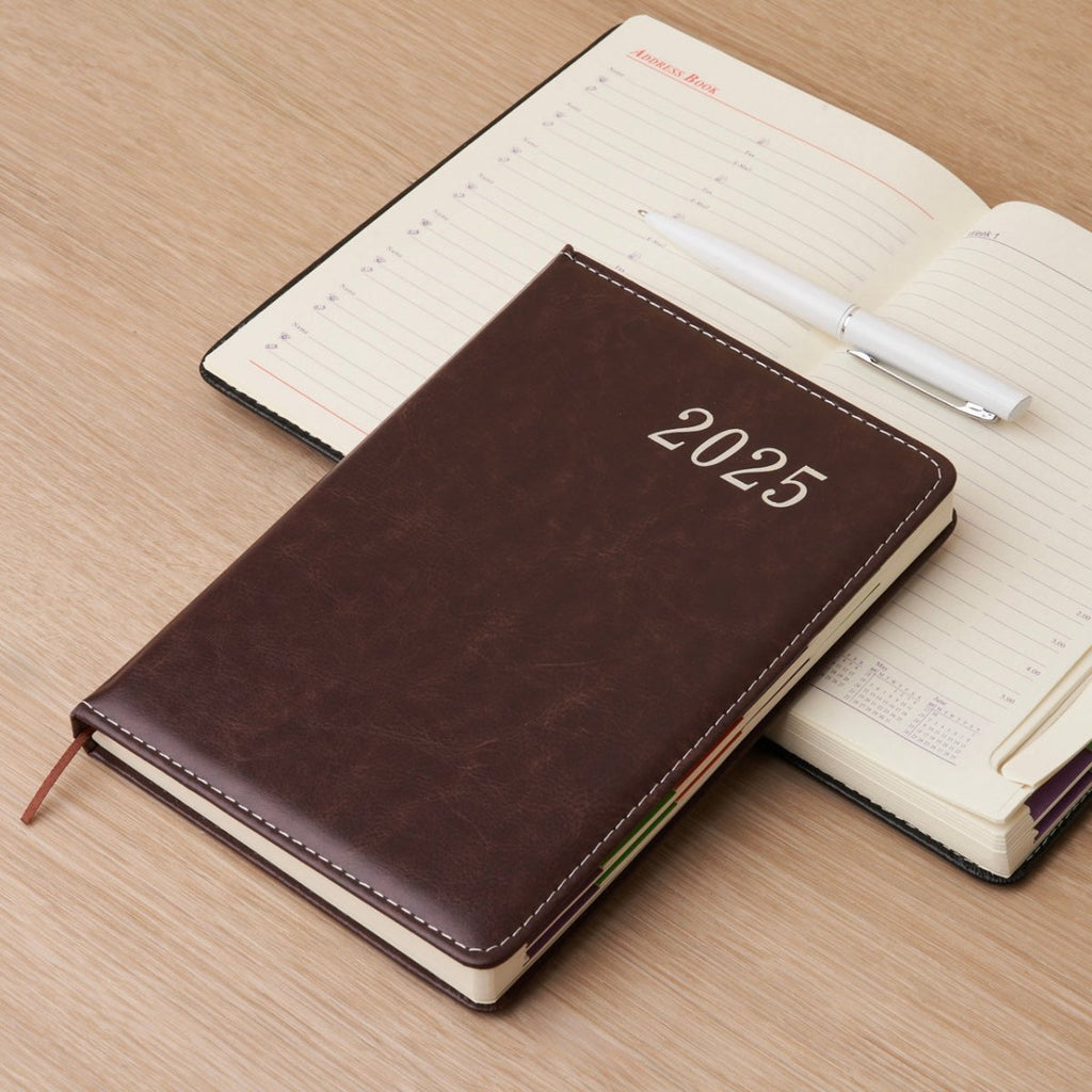 2025 Faux Leather A5 Diary - StylePhase SA