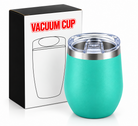 Turquoise vacuum cup product features infographic