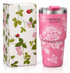 Pink Wedgwood tumbler promotional features and specifications