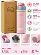 Pastel pink 480ml bottle and packaging