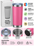 Light pink 600ml tumbler with box