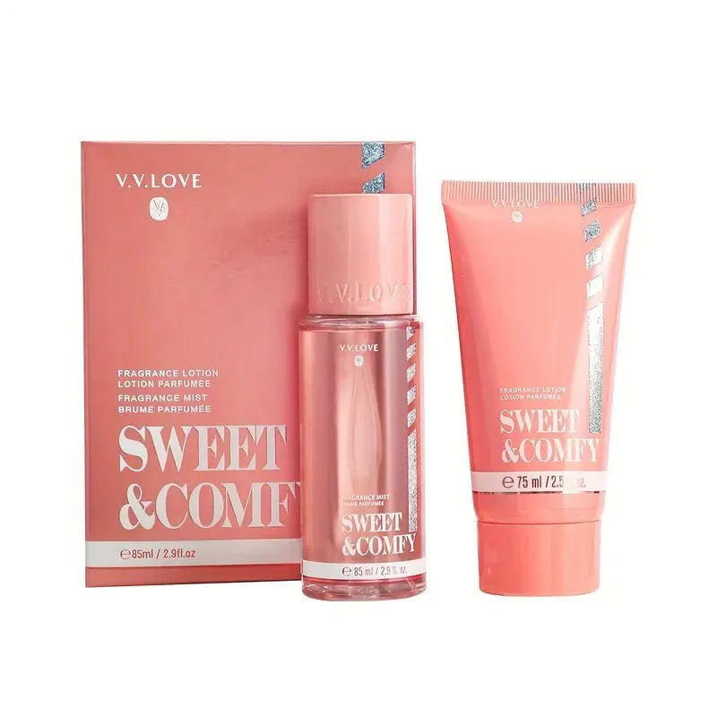 2PC Bath & Body Gift Set For Her - Sweet & Comfy - StylePhase SA