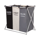 3 Compartment Colour Divided Laundry Basket - StylePhase SA