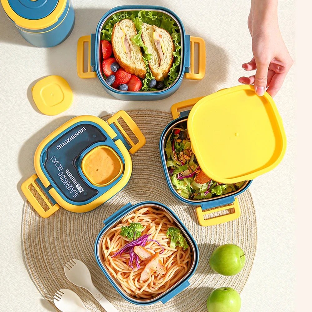3 Layer Stackable Bento Lunchbox - StylePhase SA