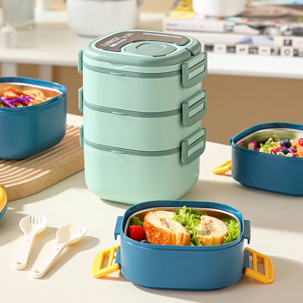 3 Layer Stackable Bento Lunchbox - StylePhase SA