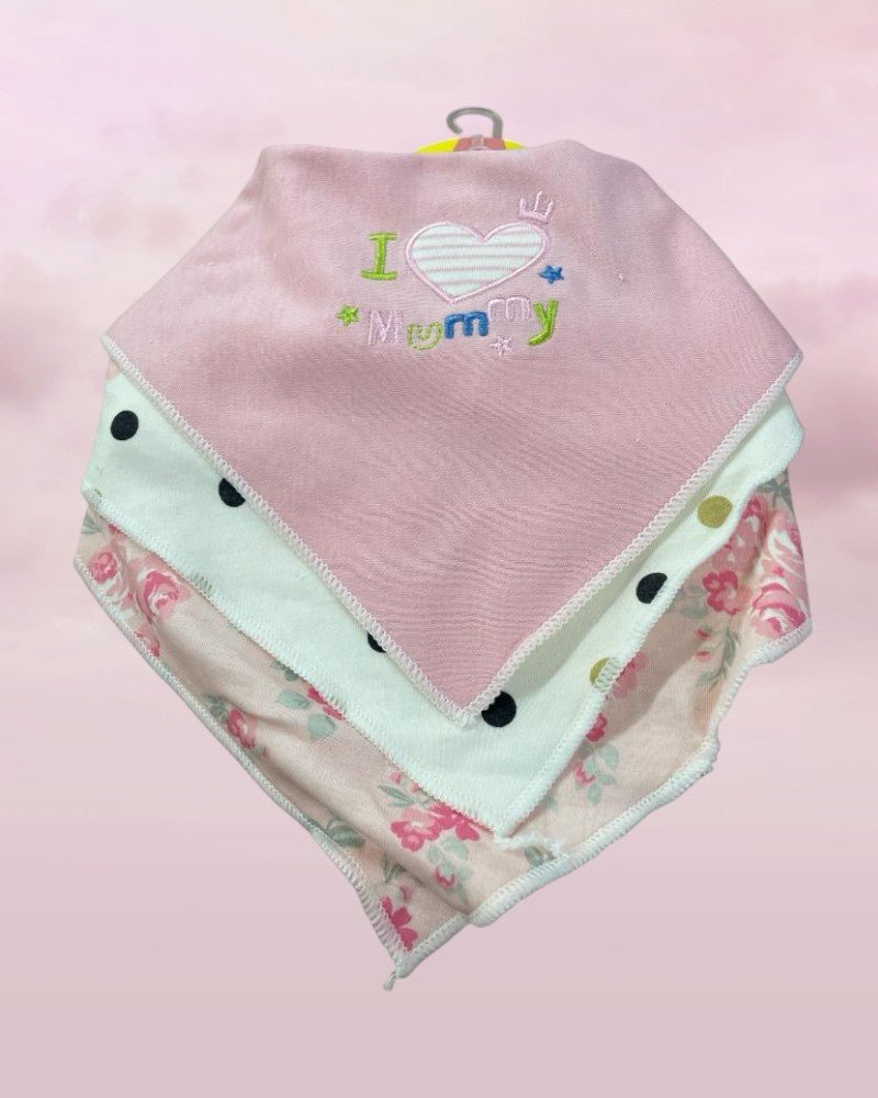 3 Pack Girls Bandana Bibs - StylePhase SA