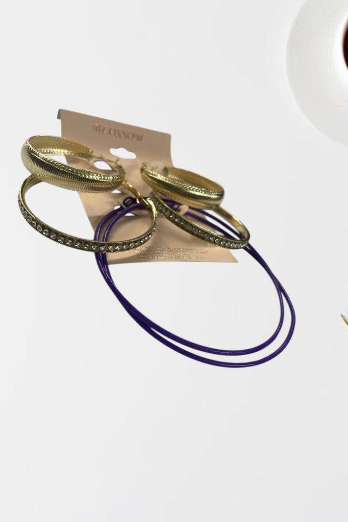 3 Pack Hoop Earrings - StylePhase SA