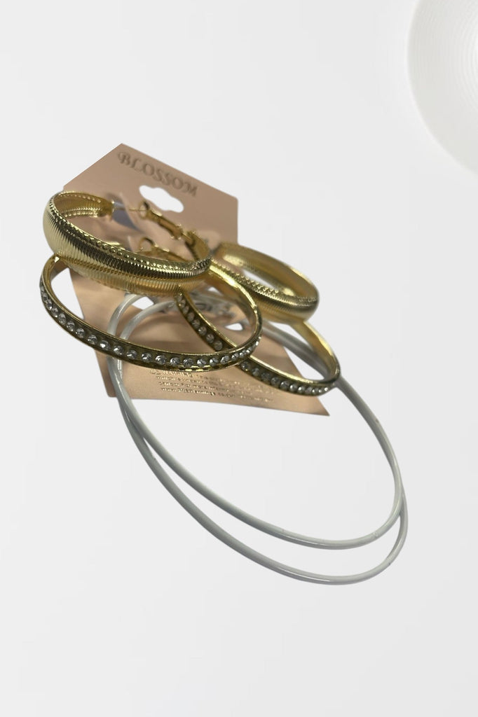 3 Pack Hoop Earrings - StylePhase SA