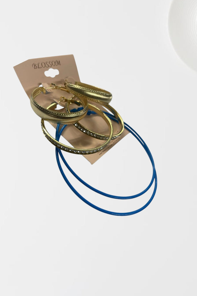 3 Pack Hoop Earrings - StylePhase SA