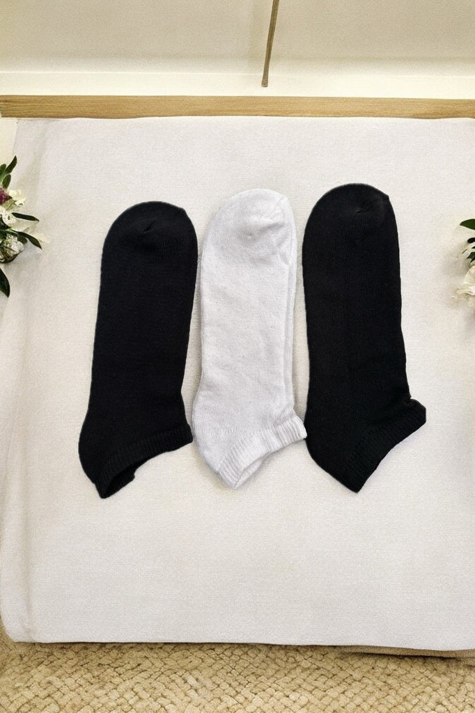 3 Pairs Cotton Socks - StylePhase SA