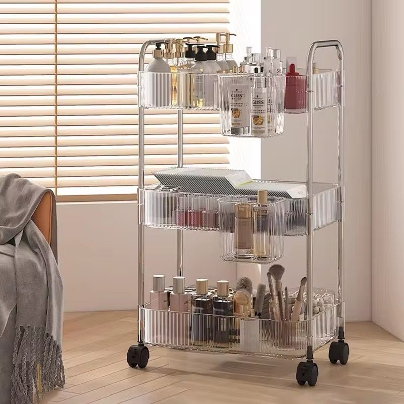 3 Tier Luxury Acrylic Storage Trolley - Style Phase Home