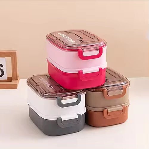 3 Tier Stackable Rectangle Bento Lunchbox - Style Phase Home