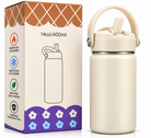 Cream insulated bottle with handle and gift box