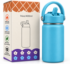 Blue 400ml insulated bottle product details and features