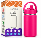 Hot pink insulated bottle features and specifications