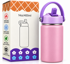 Pink and purple insulated bottle with gift box