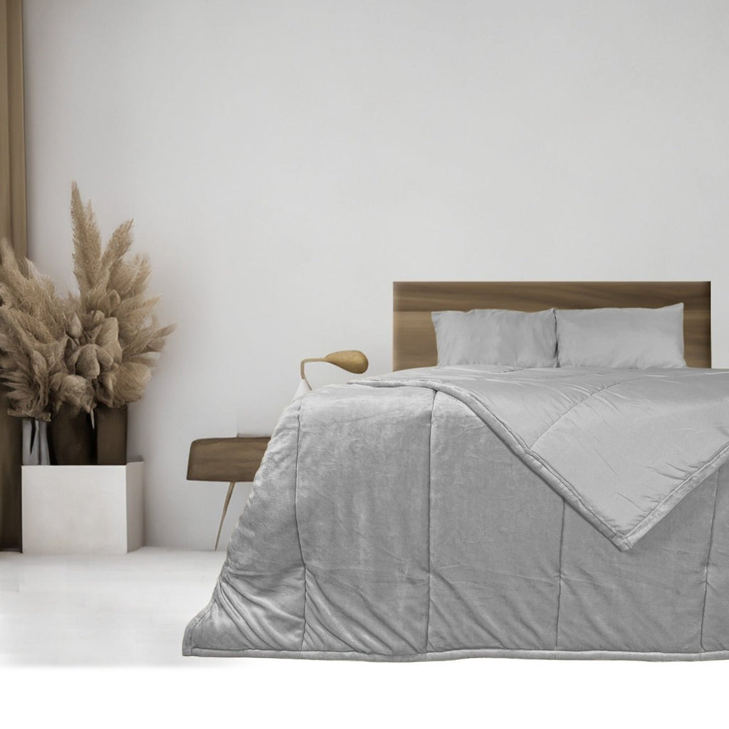 3PC Aria Super Soft Flannel Winter Comforter - 230 x 200 - StylePhase SA