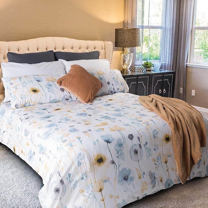 3PC Pierre Cardin Duvet Cover Set - Washed Floral Embossed - StylePhase SA