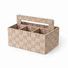 4 Compartment Woven Organizer With Handle - Home Phase