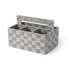 4 Compartment Woven Organizer With Handle - Home Phase
