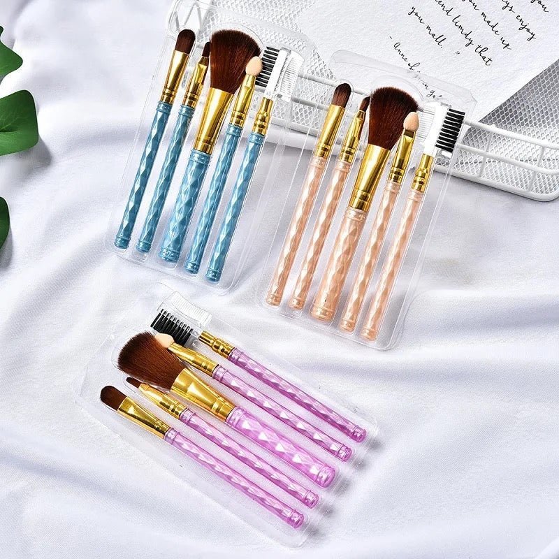 5 Piece Makeup Brush Set - StylePhase SA