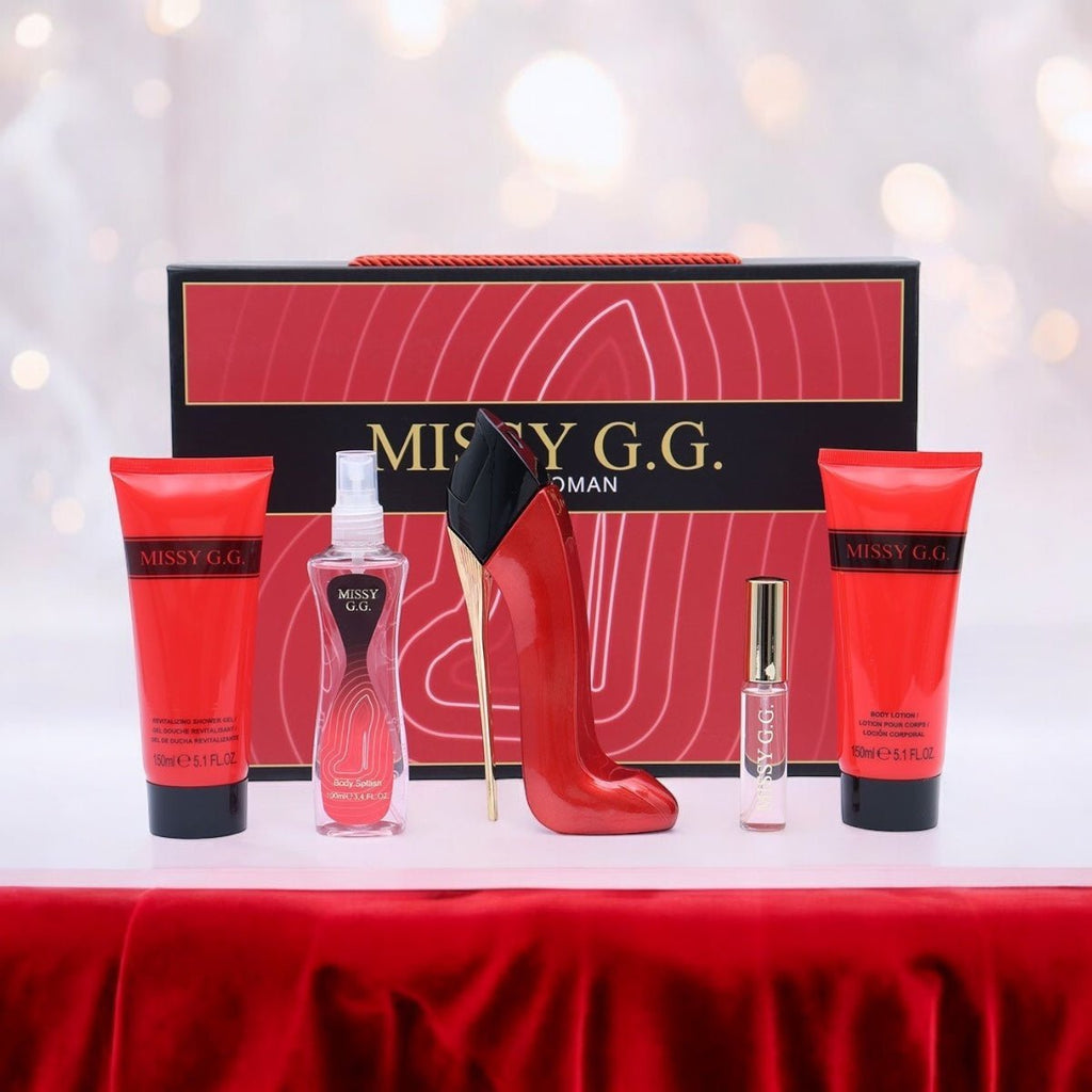 5PC Luxury Perfume Gift Set For Her - Missy G.G Red - StylePhase SA