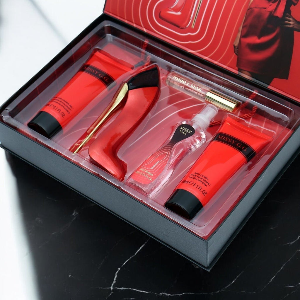 5PC Luxury Perfume Gift Set For Her - Missy G.G Red - StylePhase SA